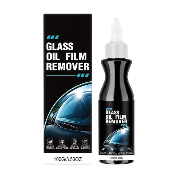 100g Car Glass Oil Film Cleaner Paste Windshield And Side Window Stain Remover For Clear Vision