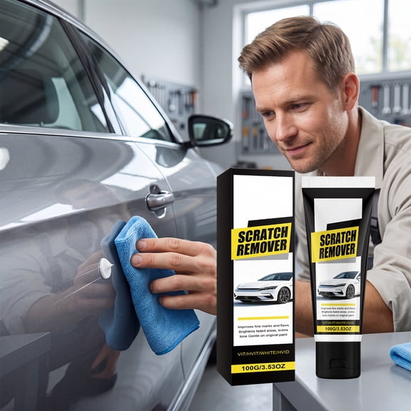 100g Car Scratch Remover Repair Cream, Auto Paint Surface Scratch & Swirl Mark Polishing Compound, Deep Restoration Paste for Minor Car Paint Blemishes & Scuffs