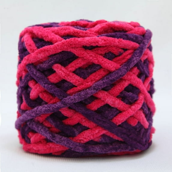 100g Soft Chenille Yarn, Velvet Blanket Yarn, Thick Fluffy Plush Yarn for Crocheting Hand Knitting Weaving Sweater Shawl Scarf Gloves DIY Craft