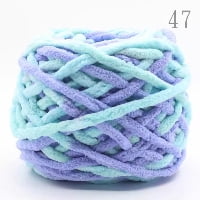 100g Chunky Knit Chenille Yarn Soft Velvet Yarn Crochet Knitting Blanket Yarn DIY Craft for Knit Sweaters, Blankets, Shoes, Scarves, Clothes