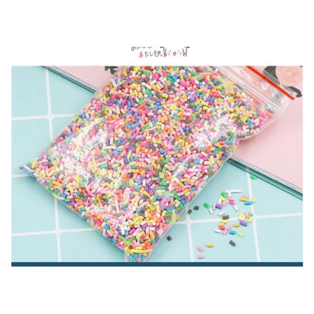 100g Clay Polymer DIY Fake Candy Sweets Sprinkle Sugar Decorations for Cake Fake Dessert Simulation Food Doll House