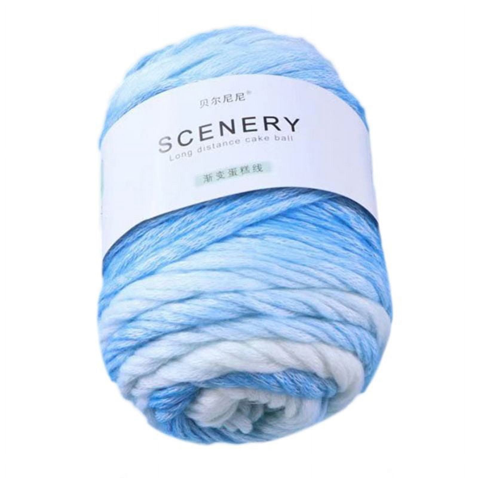 100g Hand Knitting Cake Yarn Gradient Ombre Colorful Crochet Woven DIY  Thread 