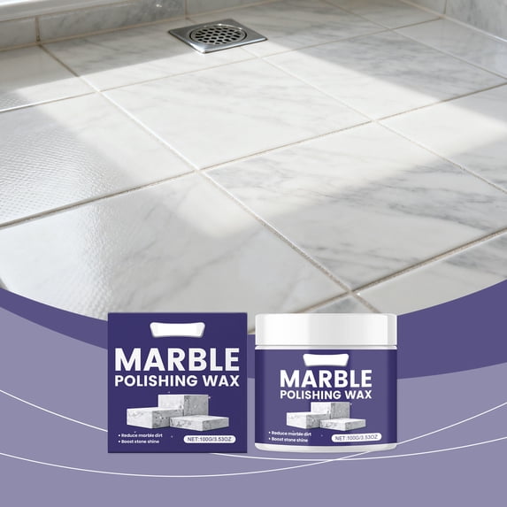 100g Indoor Floor Tile Stone Polishing Wax,High-Gloss Brightness Restoration,Long-Lasting Stain Scratch Protection,Easy Application Formula,Multi-Stone Surface Care,Safe Mild Ingredient Home Use