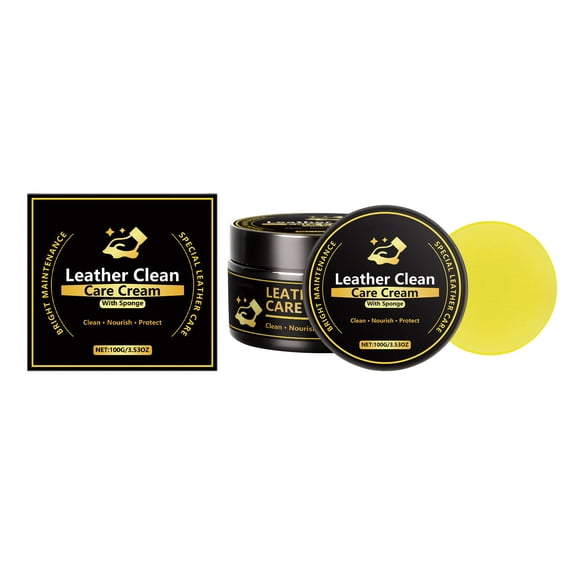100g Leather Restoration and Care Kit Cleaner and Conditioner for Car and Furniture Leather Revives Shine and Protection
