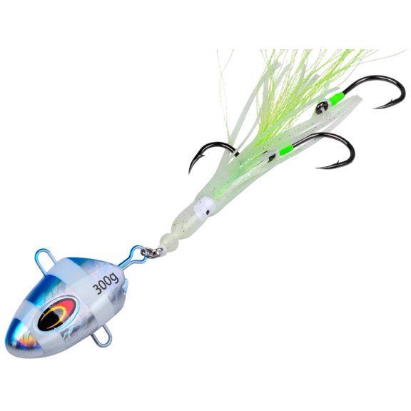 100g Metal Squid Assist Hooks Sinking Jigging Lure Bottomship Marlin