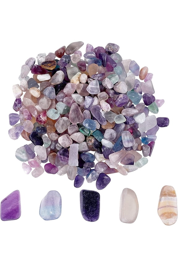 100g Natural Fluorite Chip Gemstone Beads Healing Crystals Stone Bulk Chakra Decoration Gem Stones Rocks Charms