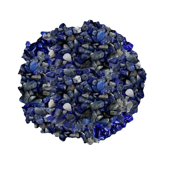 100g Natural Lapis Lazuli Crystal Gravel, 5-7mm Mixed Crushed Stone Rock Specimens for Aquarium Tank Terrarium Decor