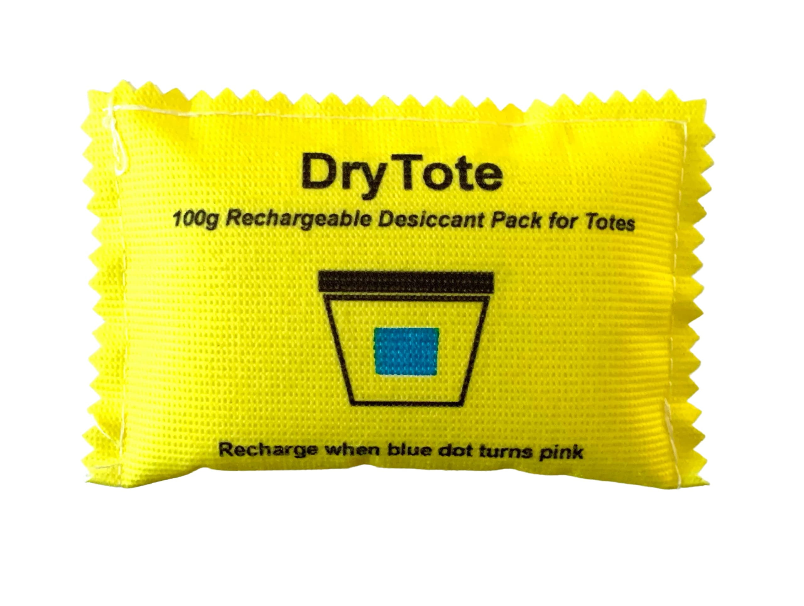 100g Rechargeable Desiccant Pack - Moisture Absorbing Bag - Desiccant Dehumidifier for Storage Bins and Totes