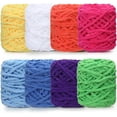 thumbnail image 1 of 100g Soft Chenille Yarn Velvet Yarn for Crocheting, Fluffy Yarn for Knitting and Crochet DIY Craft Hat Scarf Blanket Slippers, 1 of 9