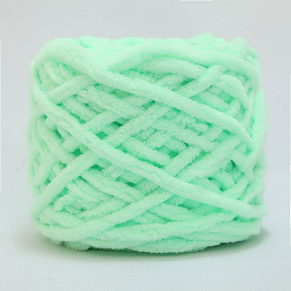 100g Chunky Crochet Yarn, Multi Colored Knitting Yarn Bulk, Velvet Weaving Yarn Crocheting Thread, for Knitting and DIY Crafts