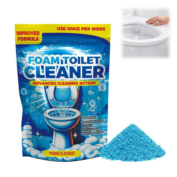 100g Splash Foam Toilet Cleaner, Stuff Miracle Power Foaming Toilet Cleaner for Toilet Bowl Cleaning, Deep Cleaning Stain Removal and Fresh Shine Bathroom Essential