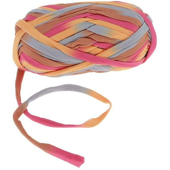 100g Textile Yarn, Jersey Yarn, Fabric Yarn, Cord Yarn, Diameter 9mm, Rainbow Color Selection - 45