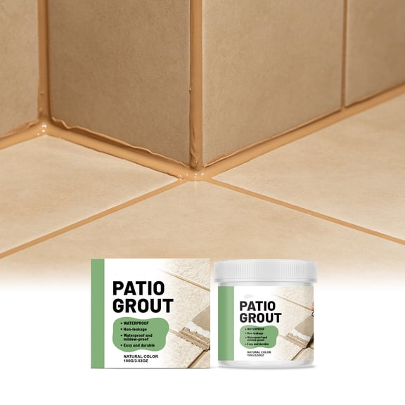 100g Waterproof Floor Tile Gap Filling Sealant Easy Operate Tile Repair Agent Smooth Gloss Surface Anti-Water Grout Compound for Kitchen Bathroom Wall Shower Tile Restoration