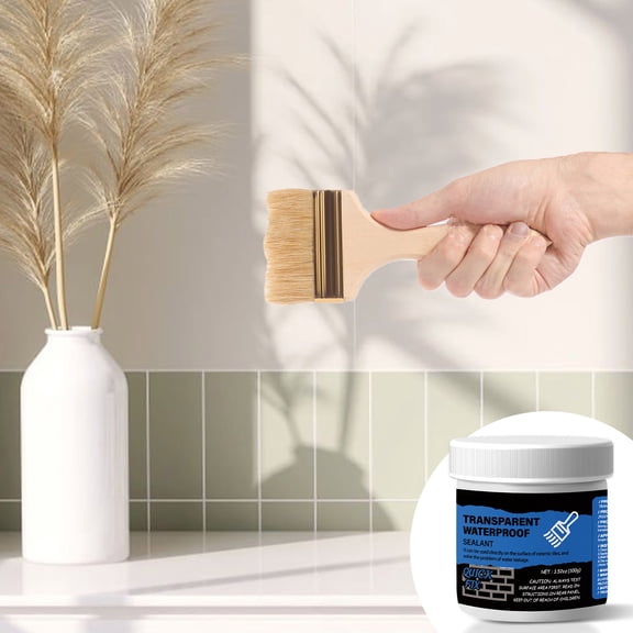 100g Waterproof Sealant Coating, Invisible Surface Barrier, Durable Clear Sealant, Simple Versatile Protection for Home Bathroom Roof Use