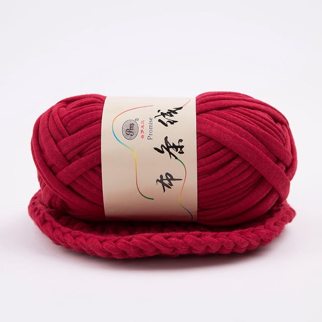 100g/ball Thick Cloth Fabric Strip Yarn 100% Polyester Craft for Hand ...