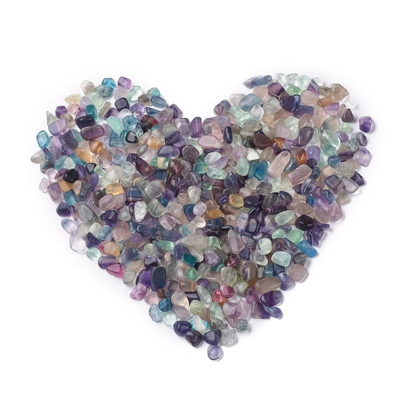 100gs Fluorite Beads No Hole/Undrilled Tumbled Stone Vase Filler Gems 6~16x6~10x3~8mm