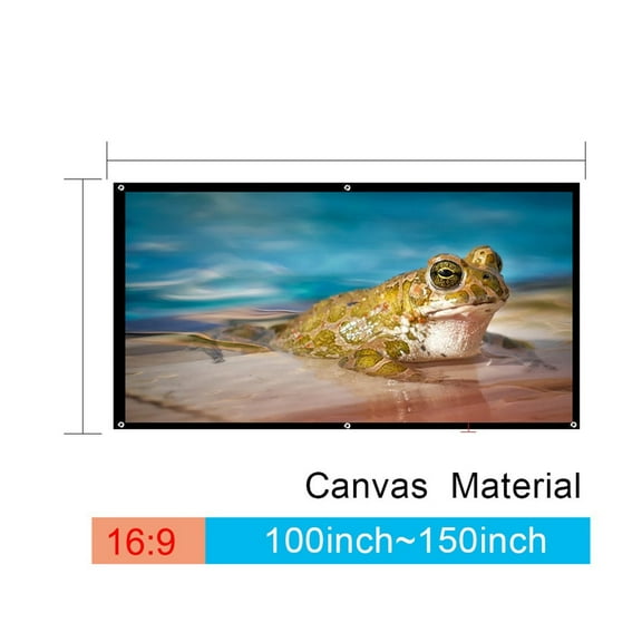 100inch/120inch/150inch 16:9 Projection Screen Canvas Movie Foldable HD Projection Screen For LED Projector ,Wide Application