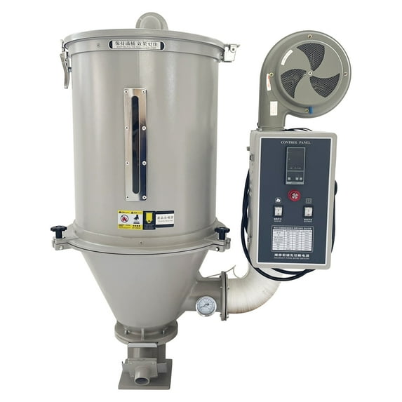 100kg Hopper Type Plastic Dryer Raw Material Surface Hot Air Dehumidifier 220V Three‑Phase