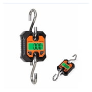 100kg Mini Electronic Crane Scale Heavy Duty Hanging Weighing Hook Steelyard Portable LCD Digital Industrial Livestock Scales ,Easy Use