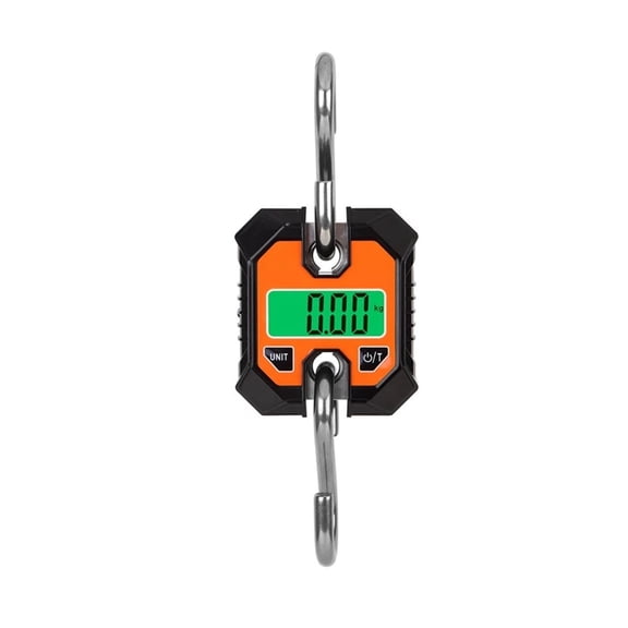 100kg Mini Electronic Crane Scale Heavy Duty Hanging Weighing Hook Steelyard Portable LCD Industrial Livestock Scales 250kg ,Multiple Functions