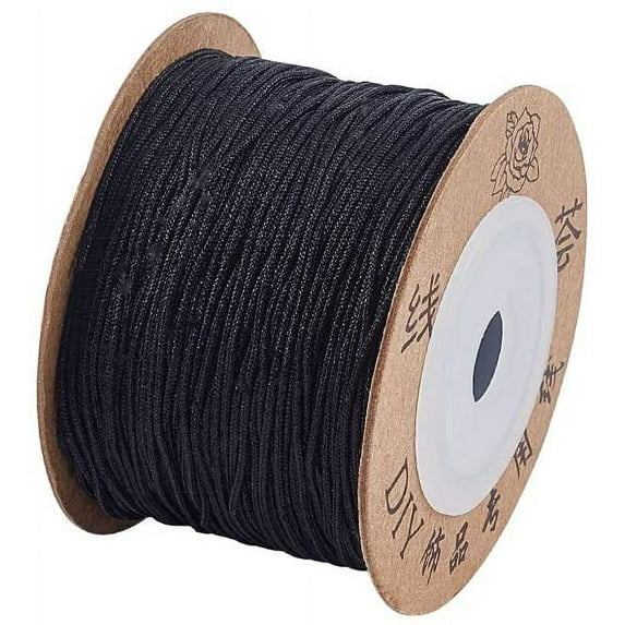100m 0.8mm Black Nylon Thread Bracelet Cord Beading Thread Thread Nylon Thread for Beading Jewellery Bracelets Making