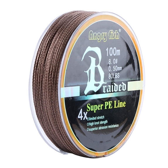 100m/109yds 4 Strands Braided Fishing Line 10lb-80lb Super Strong Anti-bite Wear-resistant Lure Fishing Wire