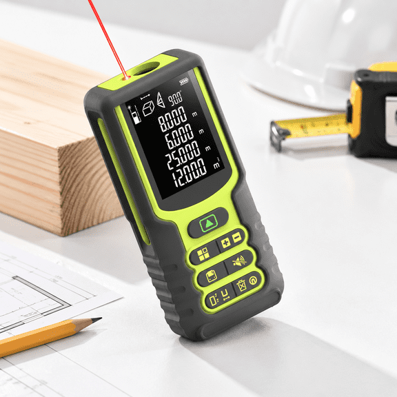 100m/328ft Distance Meter with Angle Sensor, Multi-Mode Measuring Tool
