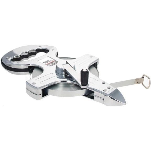 100m / 328ft Tape Measure, Portable Steel Frame Ruler, Metric Scale Stainless Steel Ruler, Precision Measuring Tools