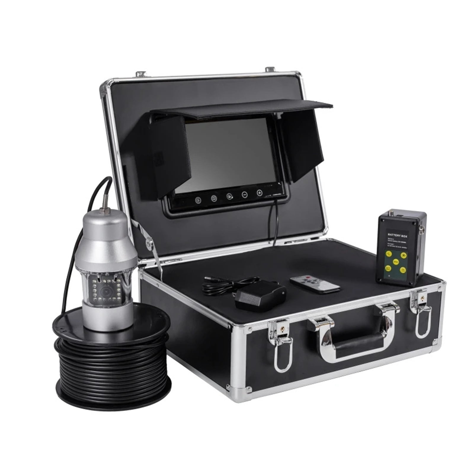 100m 7"LCD Fish Finder Underwater Camera 360 Degree Underwater Rotating Fishing Camera Kit ,High Accuracy Identification