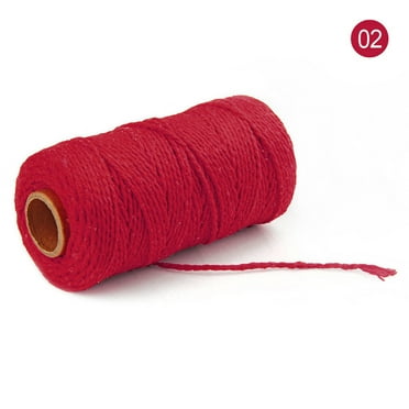 100m Multicolor Twisted Craft Cord - 2mm Macrame String for DIY, Crafts, and Decorations, 100m Long/100Yard Pure Twisted Cord Rope Crafts Macrame String