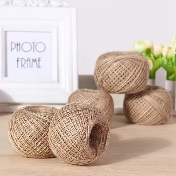 100m Natural Jute Rope for Macrame, Gift Wrapping, Rustic Home Decor & DIY Crafts Strong Braided Hemp Twine