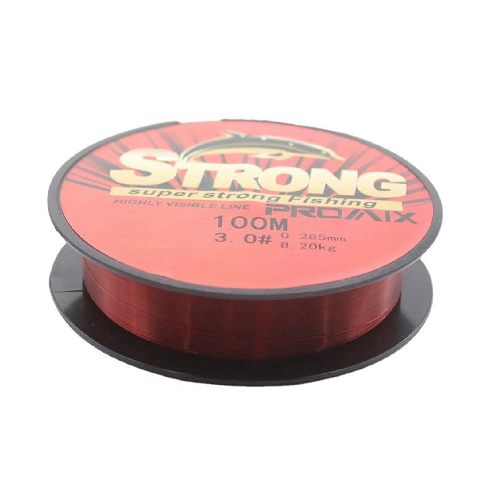 100m Transparent Nylon Fishing Line Fishing Line Red Main Line Sub-Line Fishing Line Line Number 0.8 Red