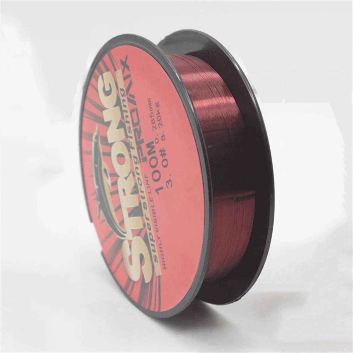 100m Transparent Nylon Fishing Line Fishing Line Red Main Line Sub-Line Fishing Line Line Number 0.8 Red