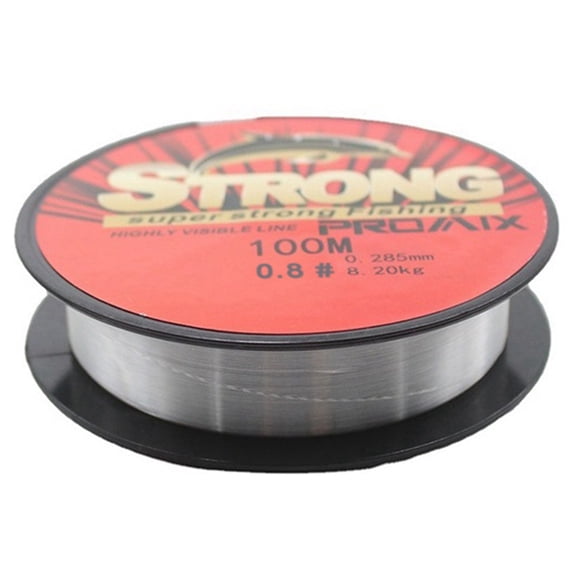 100m Transparent Nylon Fishing Line Fishing Line Red Main Line Sub-Line Fishing Line Line Number 0.8 Transparent