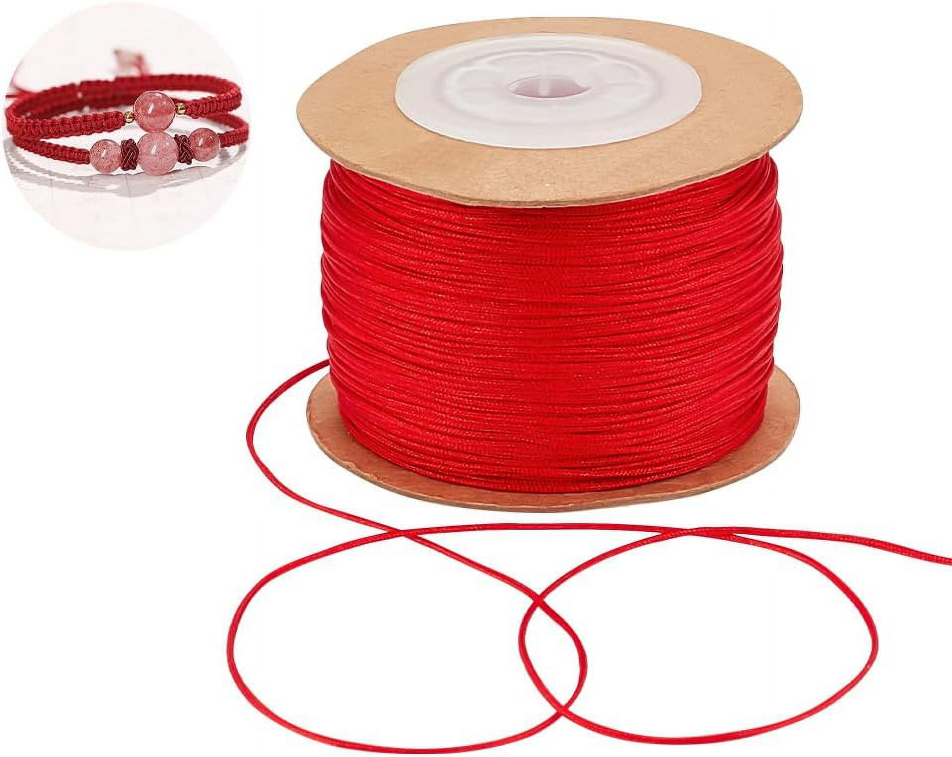 100m/roll 0.8mm Nylon Thread Cord Bracelet String Chinese Knotting Cord ...