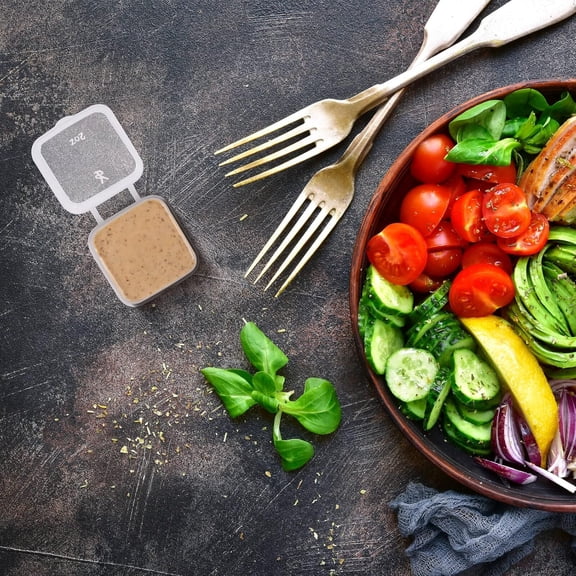 100ml & 2oz Containers with Lids (200 Pack), Small Plastic Condiment Containers with Lids, Jello Shot Cups, Portion Sauce Cups (Square)