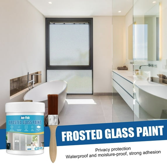 100ml*3 Frosted Glass Effect Spray Paint,Perfect For Adding Or Creating A Decorative Look On Interior Windows,Mirrors,Shower Doors And More