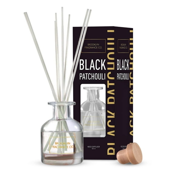 Brooklyn Fragrance Co. Park Slope - Long Lasting Scented Aroma Diffuser  Black Patchouli Air Freshener for Home- Fragrance Diffuser for a Large Room - 100ML