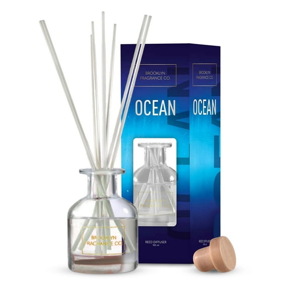 Brooklyn Fragrance Co. Park Slope - Long Lasting Scented Aroma Diffuser Ocean Air Freshener for Home- Fragrance Diffuser for a Large Room - 100ML