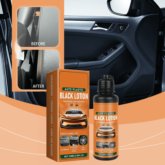 100ml Auto Refreshers, Car Beauty Repair & Shiny Plastic Refurbishing Agent with Long Lasting Protections Vehicle Scratch Remover for Restoring Color & Shines Car Polish