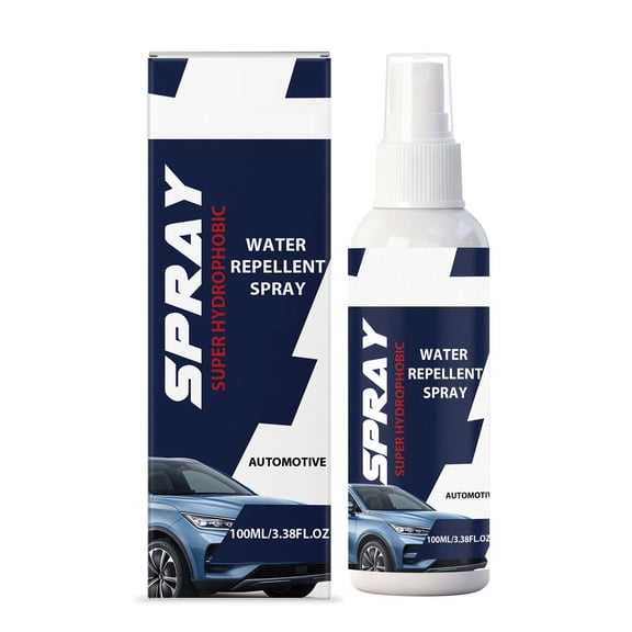 100ml Automotive Windshield & Side Window Waterproof Spray, Car Glass Coating Spray, 100ml Rain Repellent for Windshield, For Cars and Rvs,Etcs,Prevents Cracking and Drying, Interior Renovation (1PC)