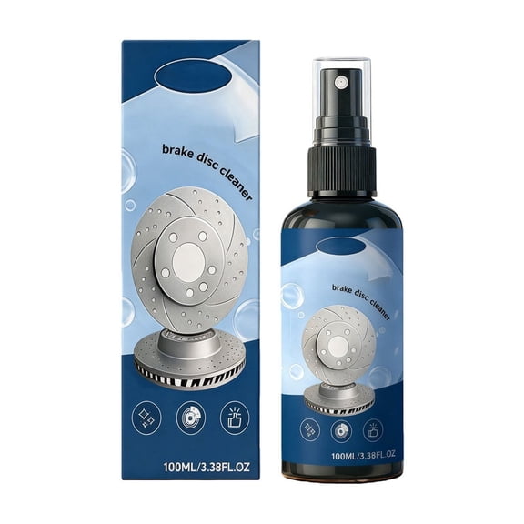 100ml Brake Disc Cleaner Spray Fast Cleaning for Brake Disc Surfaces Removes Stickies Dirt and Residues Convenient Car Brake Maintenance