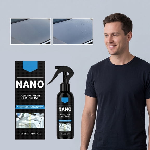 Clea*ranceļ¼100ml Car Nano Coating Agent Anti Fouling High Gloss Anti Scratch, Long Lasting Protection for Auto Paint, Self Cleaning Property, UV Resistant, Repels Water and Dirt, Boosts Shine