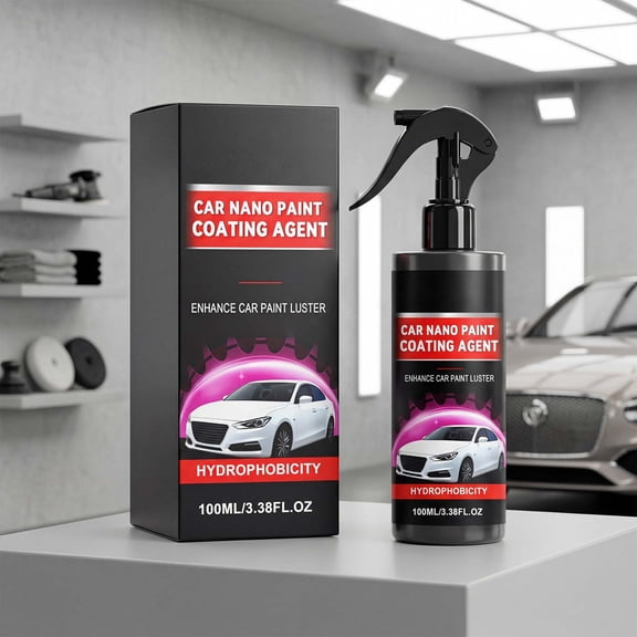 100ml Car Paint Nano Coating Agent, Quick Polishing Brightening Refurbishment Fluid, Anti Dust Fingerprint Weather Resistant Sealant, Safe for Sedan SUV All Auto Paint Daily Long Term Maintenance