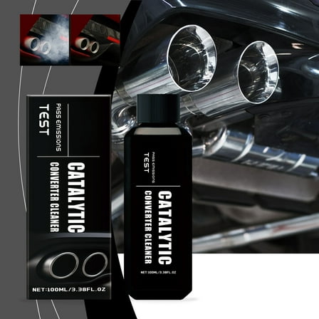 100ml Catalytic Converter Cleaner Additive - Carbon Deposit Remover for Exhaust Systems & Oxygen Sensor Performance Enhancement