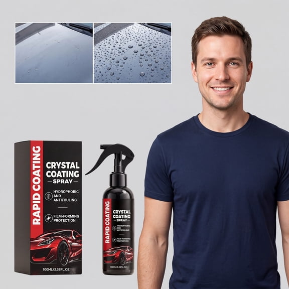 100ml Ceramic Coating Spray with Long-Lasting and Protective Formula, Paint Sealant for Repelling Water and UV Rays, Enhances Shine, for Cars, SUVs, and Outdoor Parking.