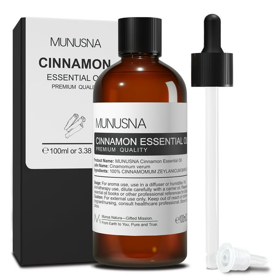 100ml Cinnamon Essential Oils for Candles Making, Bath, Diffusers, Humidifiers, DIY, Cinnamon Scent Oil for Home, Yoga & Spa