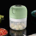 thumbnail image 1 of 100ml Electric Garlic Chopper & Food Processor | Portable USB Rechargeable Mini Chopper with 4 Stainless Steel Blades | Wireless Vegetable Cutter & Meat Mincer for Kitchen & Cooking, 1 of 9