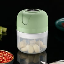 100ml Electric Garlic Chopper & Food Processor | Portable USB Rechargeable Mini Chopper with 4 Stainless Steel Blades | Wireless Vegetable Cutter & Meat Mincer for Kitchen & Cooking