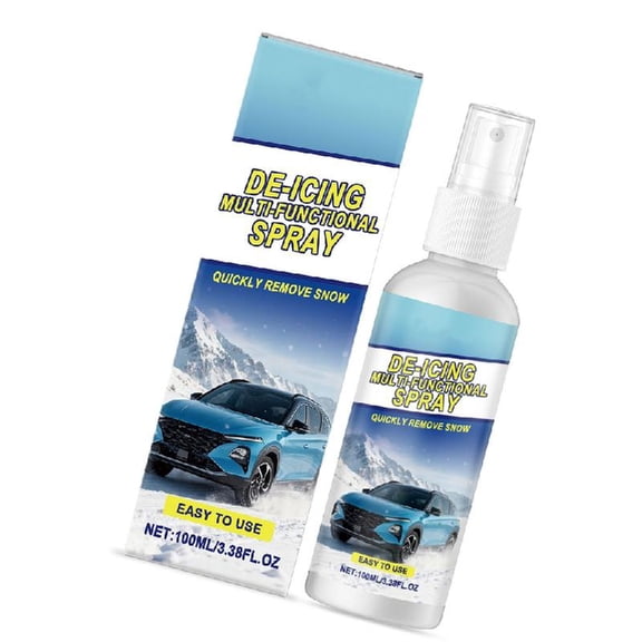 100ml Fast Windshield Deicer Sprayed Safe On Glass Instants Frosts Removal